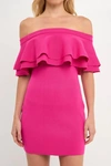 Endless Rose Off The Shoulder Mini Dress In Pink