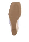 London Rag Clear Path Toe Ring Espadrilles Wedge Sandals In Orange