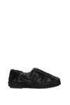 Fendi Men's Ff Logo Shearling Slippers