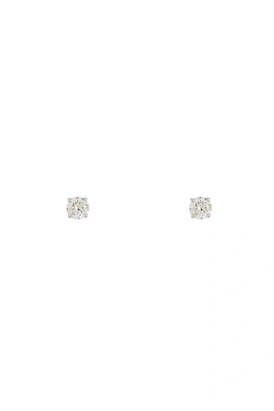 Effy 14k White Gold Prong Set Round Cut Diamond Stud Earrings