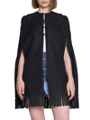 DSQUARED2 DSQUARED2 EMBROIDERED SLEEVELESS FRAYED CAPE