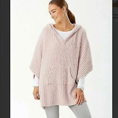 Pre-owned Tommy Bahama Island Weich Strand Poncho, Wachs, Klein / M