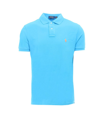 Polo Ralph Lauren Logo Embroidered Short In Blue