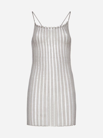 A. Roege Hove Patricia Knit Mini Dress In Dust