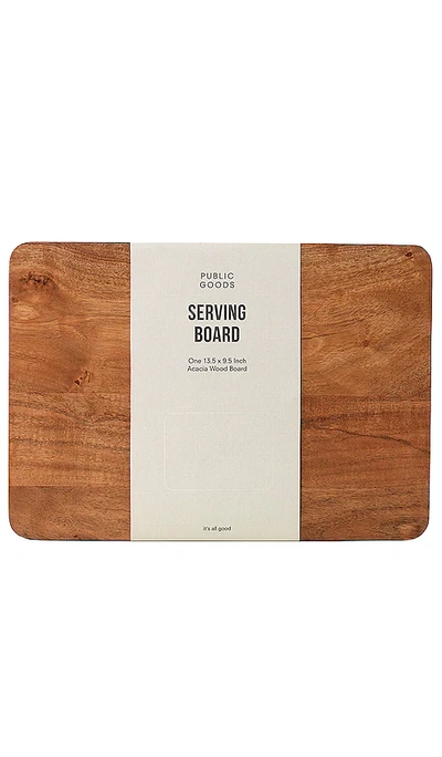 Public Goods Small Acacia Serving Board In N,a