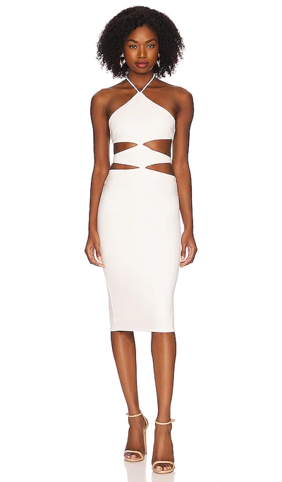 H:ours Silvana Midi Dress In White