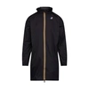 Kway Le Vrai 3.0 Eiffel Long Windbreaker In Pure Black