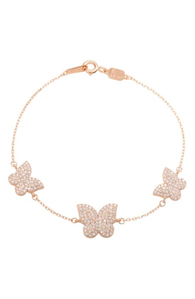 SUZY LEVIAN SUZY LEVIAN CUBIC ZIRCONIA BUTTERFLY BRACELET