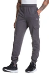 Champion Powerblend Cargo Joggers In Granite Heather