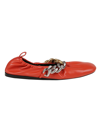 Stella Mccartney Woman Ballet Flats Coral Size 11 Textile Fibers In Red
