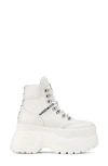Naked Wolfe Spike Platform Boot In White