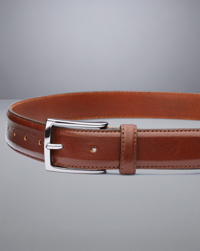 Charles Tyrwhitt Formal Leather Belt In Neutral