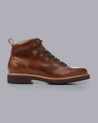 Charles Tyrwhitt Commando Sole Boots In Brown