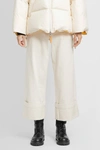 Moncler Genius 2 Moncler 1952 Oversize Folded Cuff Trousers In White