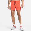 Nike Dri-fit Stride Men's 5" Brief-lined Running Shorts In Bright Crimson,black
