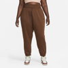Nike Women's  Sportswear Phoenix Fleece High-waisted Oversized Sweatpants (plus Size) In Brown