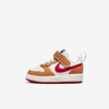 Nike Court Borough Low 2 Baby/toddler Shoes In Sail,hot Curry,game Royal,university Red