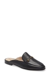 Sam Edelman Linnie Embellished Leather Slippers In Black Leather