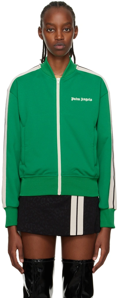 Palm Angels Bomber Logo运动夹克 In Green