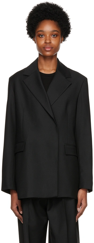 House Of Dagmar Black Virgin Wool Blazer