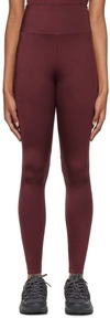 WOLFORD BURGUNDY 'THE WORKOUT' SPORT LEGGINGS