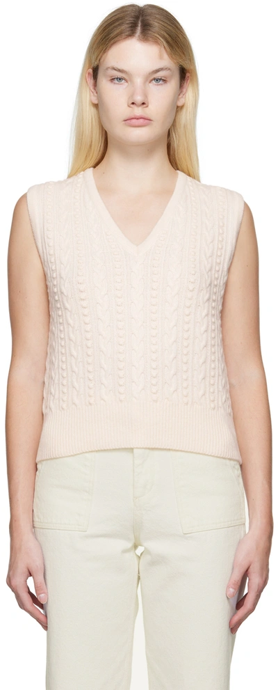 Nothing Written Off-white Lizzy Vest In Ivory