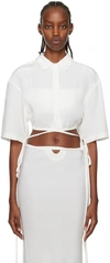 Christopher Esber White Wrap Shirt In White
