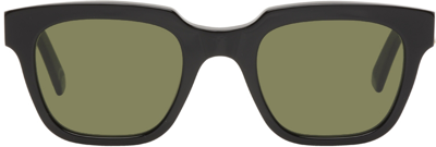 Retrosuperfuture Black Giusto Sunglasses In Black/green