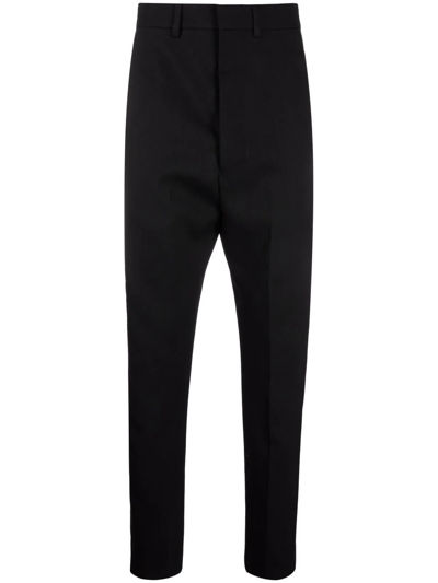 Ami Alexandre Mattiussi Side-stripe Tailored Trousers In Black