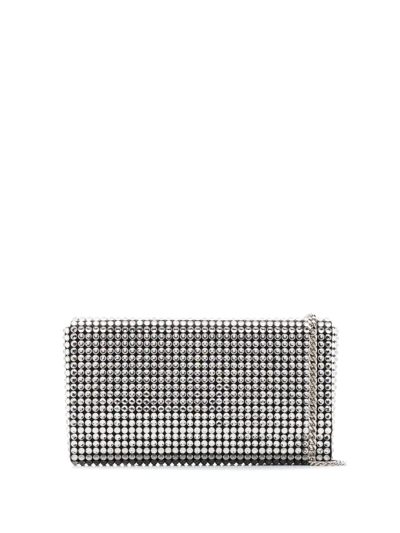 AMINA MUADDI PALOMA CRYSTAL-EMBELLSHED CLUTCH