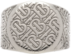 BURBERRY SILVER MONOGRAM RING