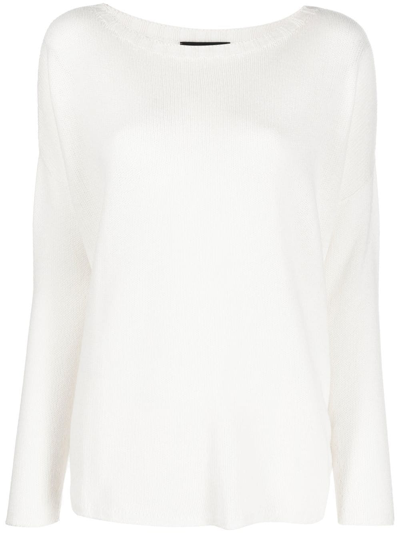 Fabiana Filippi Knitted Relaxed-fit Jumper In White