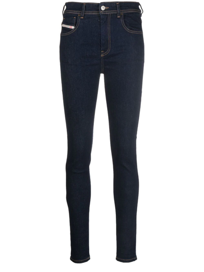 Diesel 1984 Slandy-high Z9c18 Super Skinny Jeans In Blau