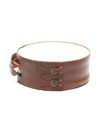 Brunello Cucinelli Neutral Leather And Wood Tamburello Game In Neutrals