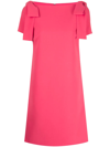 Carolina Herrera Bow-detail Shift Dress In Azalea