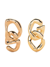 Gcds Logo-drop Earrings In Gold