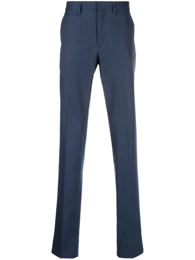 Brioni Tailored Straight-leg Trousers In Blau