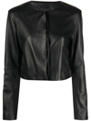LOULOU STUDIO CROPPED LEATHER JACKET