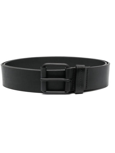 Carhartt Logo Buckle Belt In Schwarz