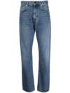 Loulou Studio High-rise Straight-leg Jeans In Blau