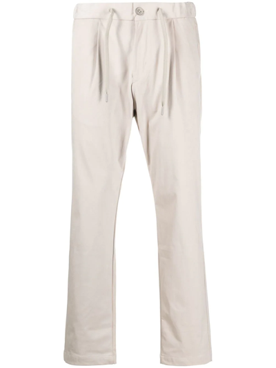 Herno Drawstring Straight-leg Trousers In Ghiaccio