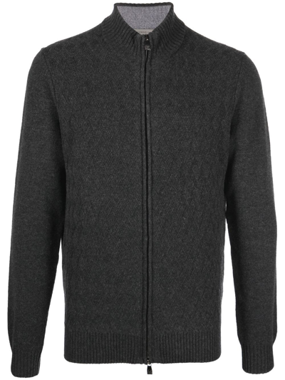 Corneliani Wool-cashmere Blend Jumper In Grey