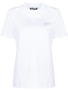 Golden Goose White T-shirt With Logo In Weiss