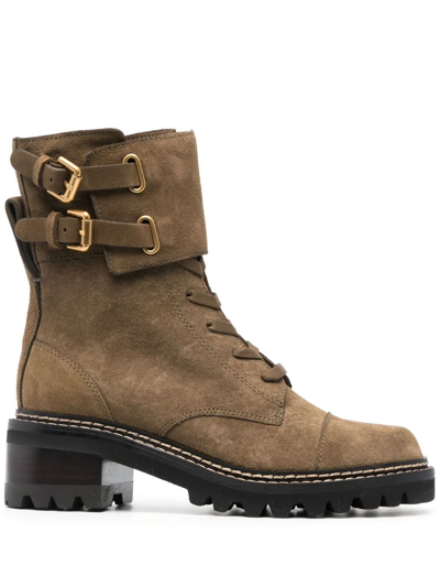 SEE BY CHLOÉ MALLORY BIKER BOOTS