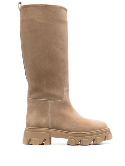 Gia Borghini Perni 07 Gia Borghi X Pernille Teisbaek Boots In Beige