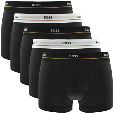 Boss Business Boss Underwear Five Pack Trunks Black