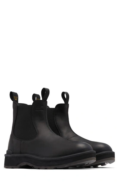 Sorel Hi-line Chelsea Boot In Black/jet