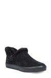 Timberland Skyla Bay Faux Fur Lined Leather Sneaker In Black Suede