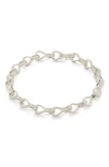 Monica Vinader Infinity Chain Bracelet In Sterling Silver