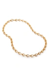 Monica Vinader Infinity Chain Necklace In 18ct Gold Vermeil On Sterling